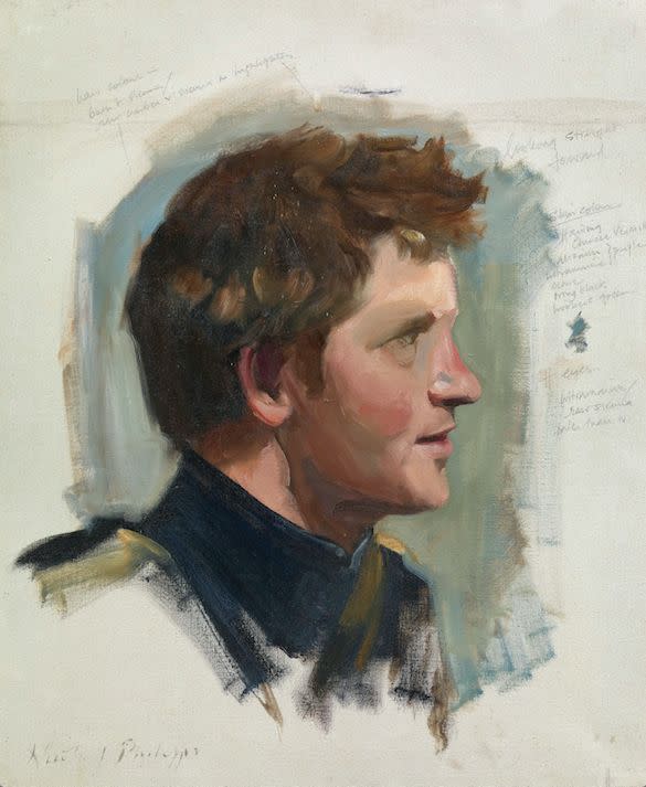 The preliminary sketch of Prince&nbsp;Harry.&nbsp; (Photo: Nicky Philipps/Royal Collection Trust)