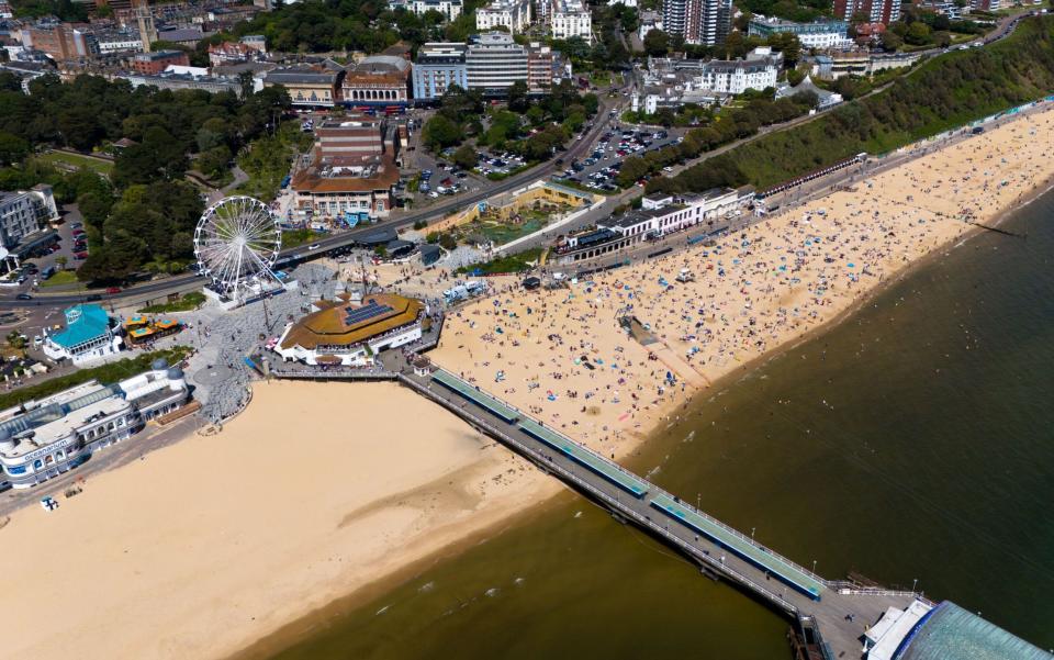 The west side of the beach remains closed