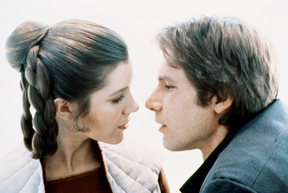 Princess Leia and Hans Solo in Star Wars