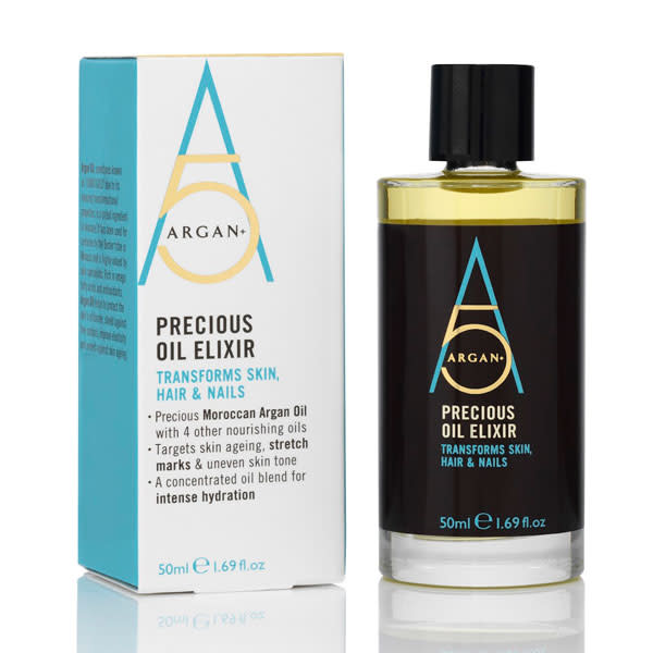 <b><a href="http://www.boots.com/en/Argan-5-Precious-Oil-Eixir-50ml_1273989/" rel="nofollow noopener" target="_blank" data-ylk="slk:Argan 5 Precious Oil Elixir - £12.99 – Boots.com;elm:context_link;itc:0;sec:content-canvas" class="link ">Argan 5 Precious Oil Elixir - £12.99 – Boots.com</a><br><br>The verdict:</b><br><br><em>“This oil is really lightweight and doesn’t leave a sticky residue. It worked well on my nails and cuticles too.”</em>