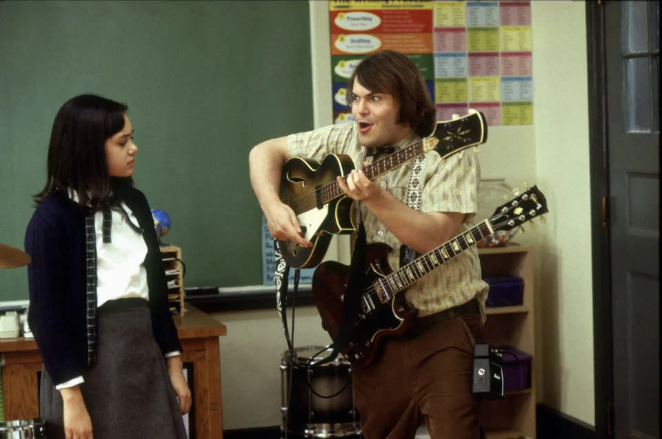 Jack Black (hier mit Rivkah Reyes) spielte in der Erfolgskomödie „School of Rock“ Dewey Finn. (Paramount Pictures)