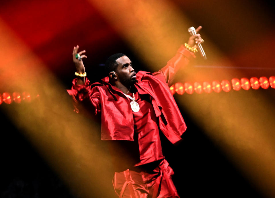 NEWARK, NEW JERSEY – SEPTEMBER 12: Diddy performs onstage during the 2023 MTV Video Music Awards at Prudential Center on September 12, 2023 in Newark, New Jersey. (Photo by Noam Galai/Getty Images for MTV)