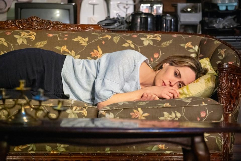Sarah Paulson in a scene from the play “Appropriate.” AP