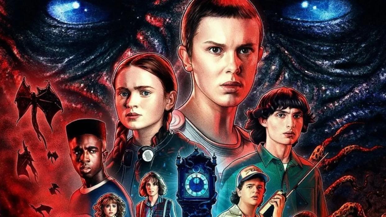  A screenshot of a poster for Stranger Things season 4 part 2, which precedes Stranger Things season 5. 
