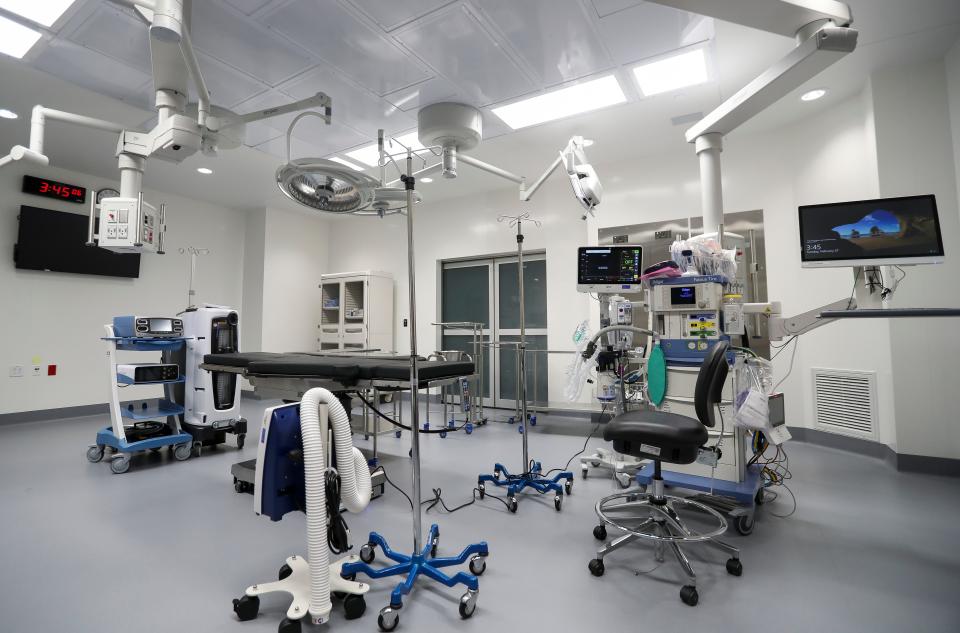 An operating room at the Bellin Health Surgery and Specialty Center in Ashwaubenon.