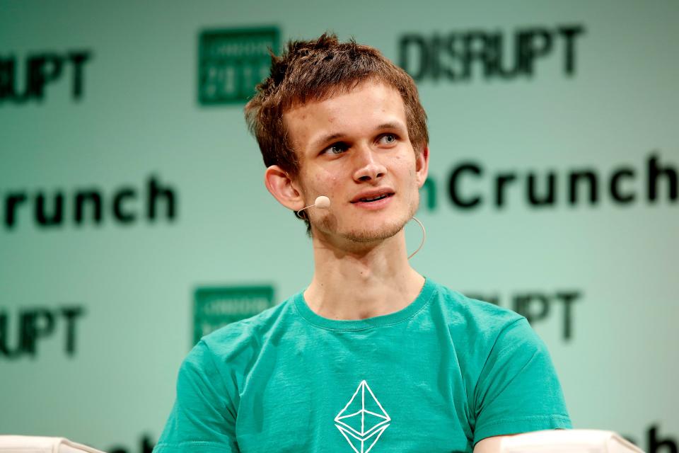 <p>Tales from the crypto: Founder of Ethereum, Vitalik Buterin, donated $1bn in the form of his own cryptocurrency</p> (John Phillips/Getty Images)