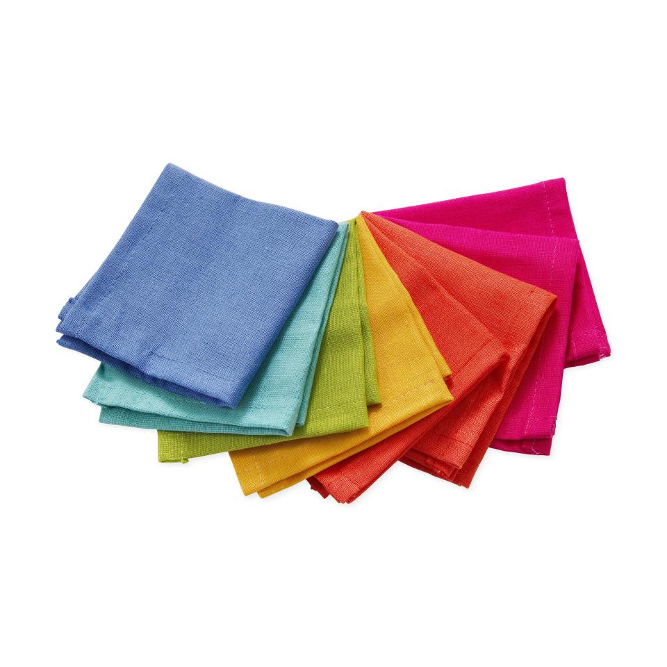 <p><strong>MoMa Store</strong></p><p>moma.org</p><p><strong>$20.00</strong></p><p><a href="https://store.moma.org/for-the-home/kitchen-dining/table-linen-accessories/rainbow-cocktail-napkins/85780-85780.html" rel="nofollow noopener" target="_blank" data-ylk="slk:Shop Now;elm:context_link;itc:0;sec:content-canvas" class="link ">Shop Now</a></p><p>A set of eight cotton cocktail napkins in bold colors is an easy way to elevate (and eco-fy) your next soiree.</p>