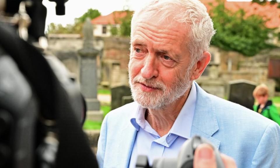 Jeremy Corbyn at Fife Jobs Rally last Saturday.