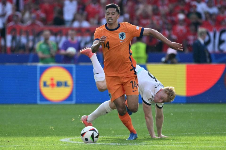 Reijnders in action for the Dutch national team (AFP via Getty Images)