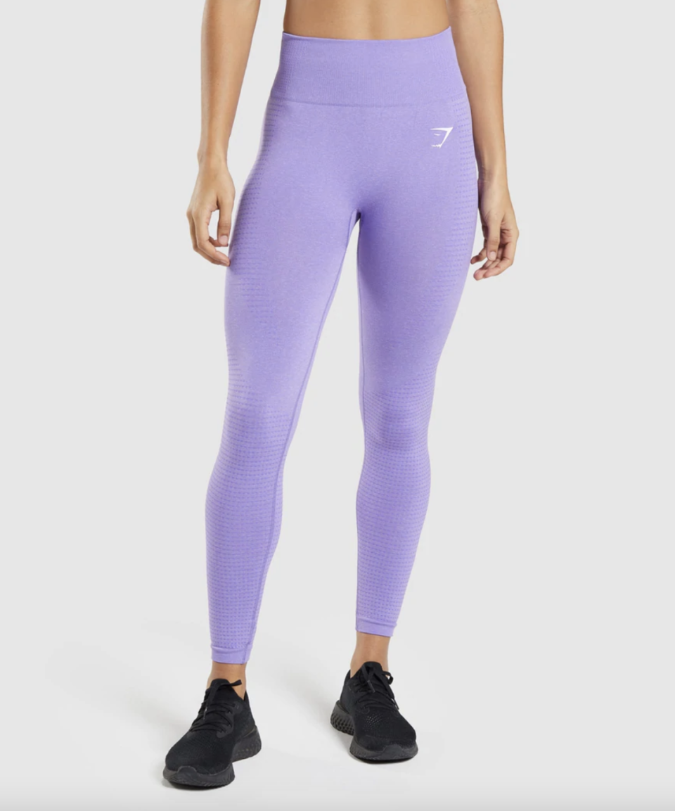 Vital Seamless 2.0 Leggings in light purple (Photo via Gymshark)