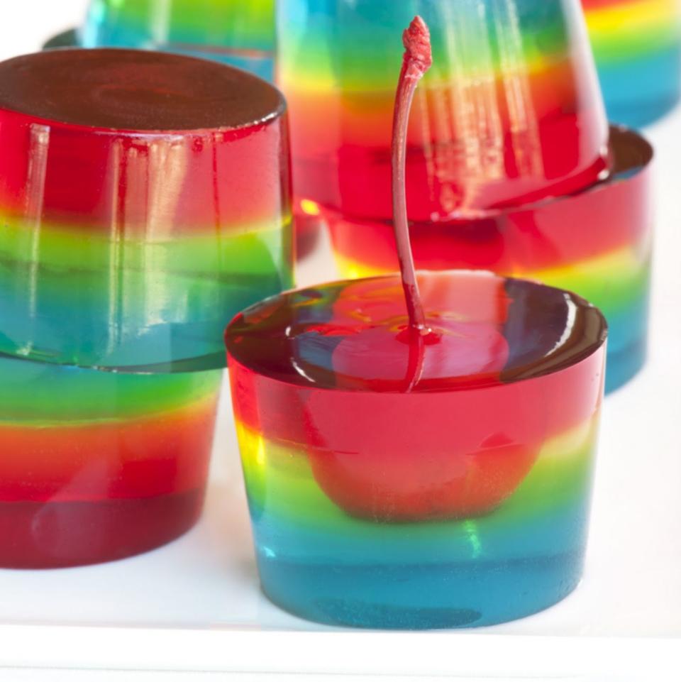 Rainbow Jelly Shots