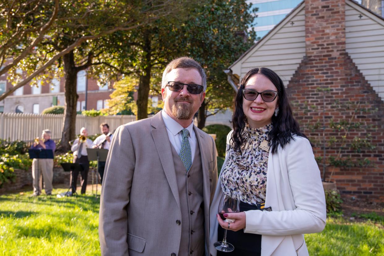 David Hearnes and Jennifer Lee are the paid staff who make the Blount Mansion work.