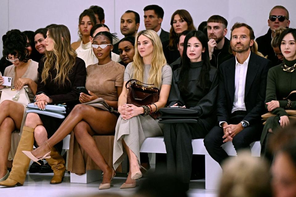 Shailene Woodley and Song Hye-kyo at Fendi (AFP via Getty Images)