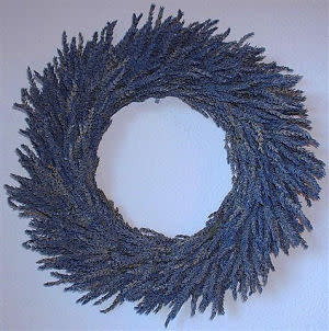 Lavender adds a jolt of color to your doorâ€”and a relaxing, universally pleasing scent. Lavender Wreath, $56, localharvest.org