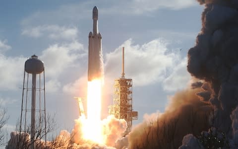 SpaceX managed to launch the Falcon Heavy - Credit: Joe Raedle/Getty Images