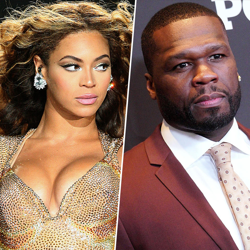 Beyoncé vs. 50 Cent. (Jason LaVeris/JC Olivera / FilmMagic/Getty Images)