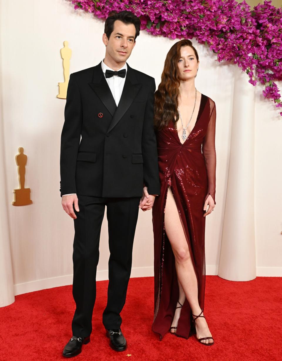 Mark Ronson and Grace Gummer at the 96th Annual Oscars held at at the Ovation Hollywood on March 10, 2024 in Los Angeles, California.