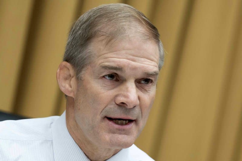 Chairman of the House Judiciary Committee Jim Jordan, R-Ohio, made the initial request for information and communications between Willis’ office, the Justice Department and the executive branch in August. Photo by Bonnie Cash/UPI