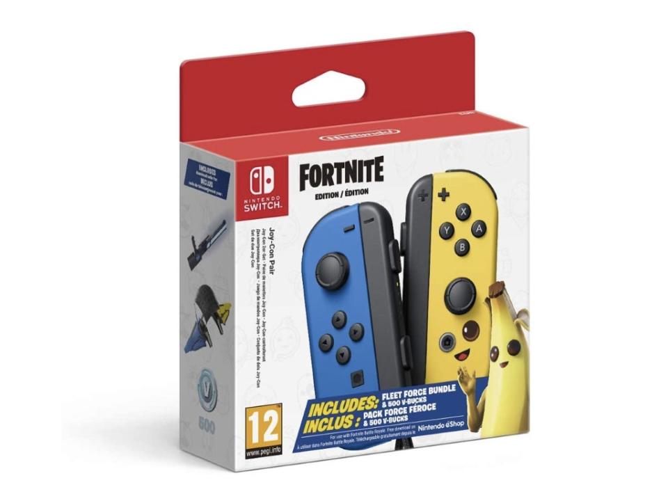 Nintendo joy-con pair ‘Fortnite’ edition: Was £73.89, now £64.99, Amazon.co.uk (Nintendo Switch)