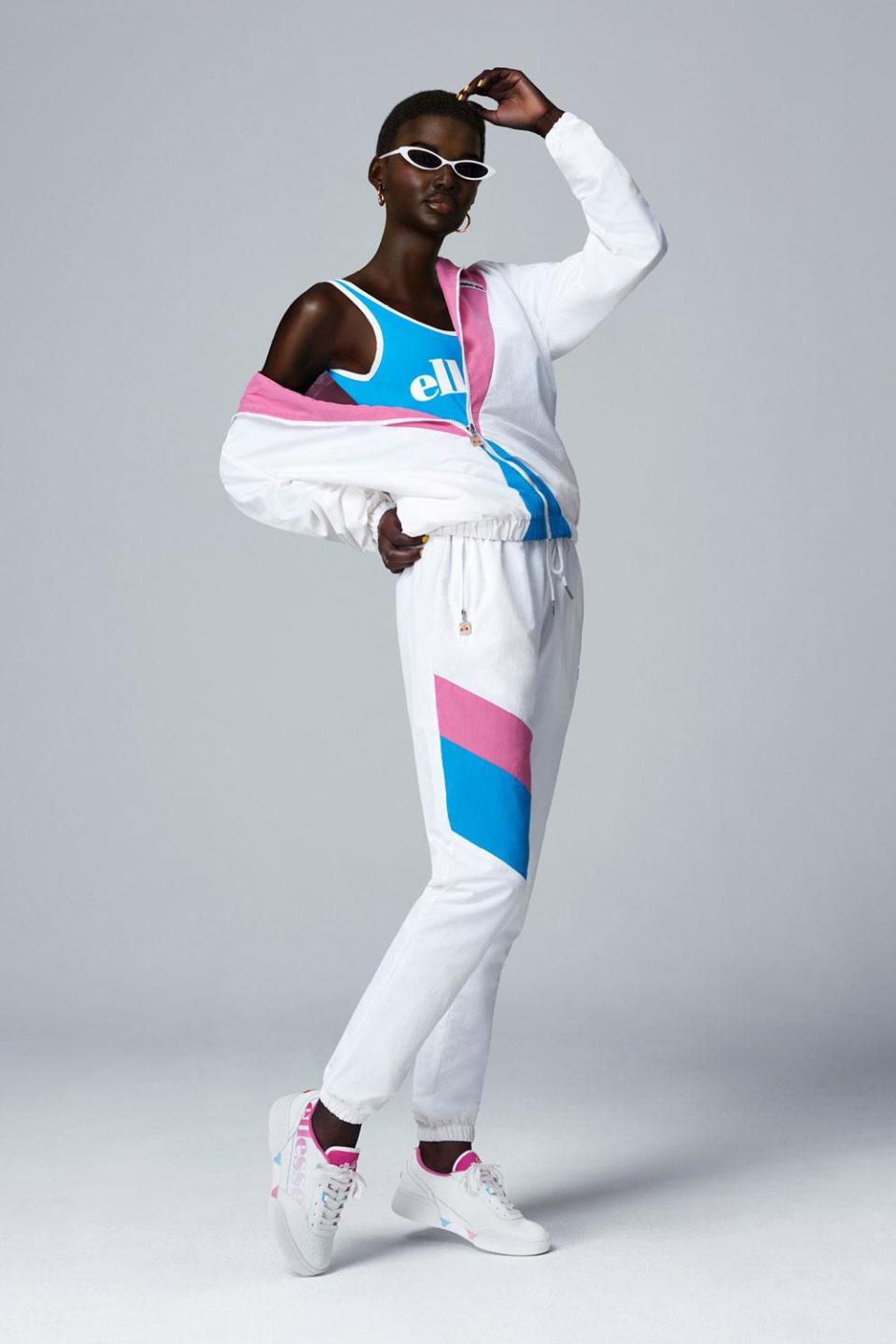 AI model Shudu striking a pose for Ellesse (Ellesse)