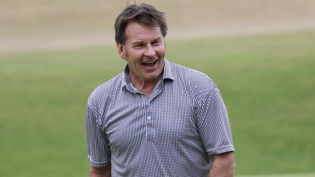  Sir Nick Faldo at St Andrews before the 2022 Open 