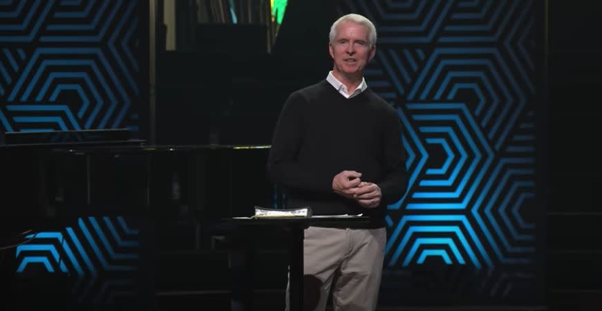 John Ortberg, the senior pastor, completed a "restoration plan" set up by the church's board after its initial investigation, and returned to the pulpit in March. (Photo: Menlo Church / YouTube / Screenshot)