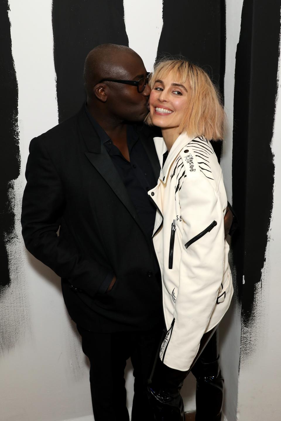 Edward Enninful and Noomi Rapace at the N.C.P Olfactives Launch Party