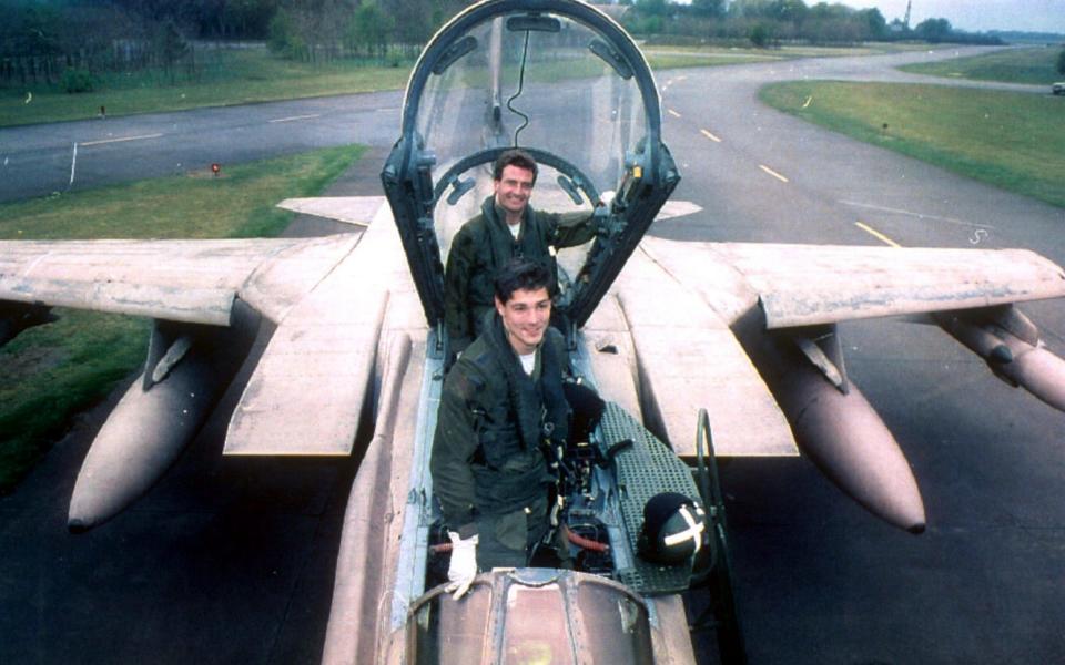 John Nichol and John Peters on their first flight in 1991 - Shutterstock