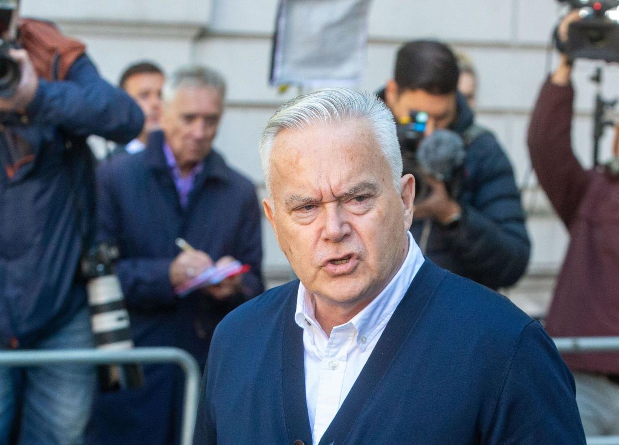 September 16, 2024, London, England, United Kingdom: BBC presenter HUW EDWARDS leavest Westminster Magistrateâ€™s Court after getting sentenced 6 months jail suspended over having indecent pictures of children. (Credit Image: © Tayfun Salci/ZUMA Press Wire) EDITORIAL USAGE ONLY! Not for Commercial USAGE!