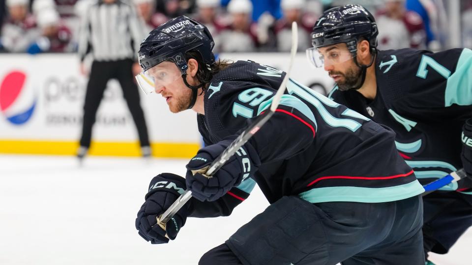 The Kraken have been aggressive in extending their stars before big breakouts, helping them build a solid foundation heading into their third year in the NHL. (Photo by Christopher Mast/2023 NHLI)
