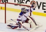 <b>Henrik Lundqvist</b><br> The reigning Vezina Trophy winner signed a six-year $41.25 million deal with the New York Rangers in 2008. Annual salary: $6.875M