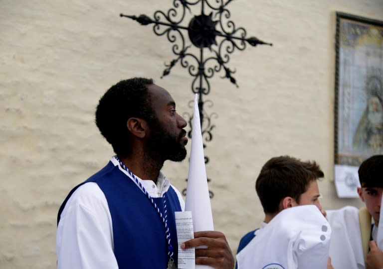 En España, procesión de fraternidad realizada por esclavos el Domingo de Resurrección