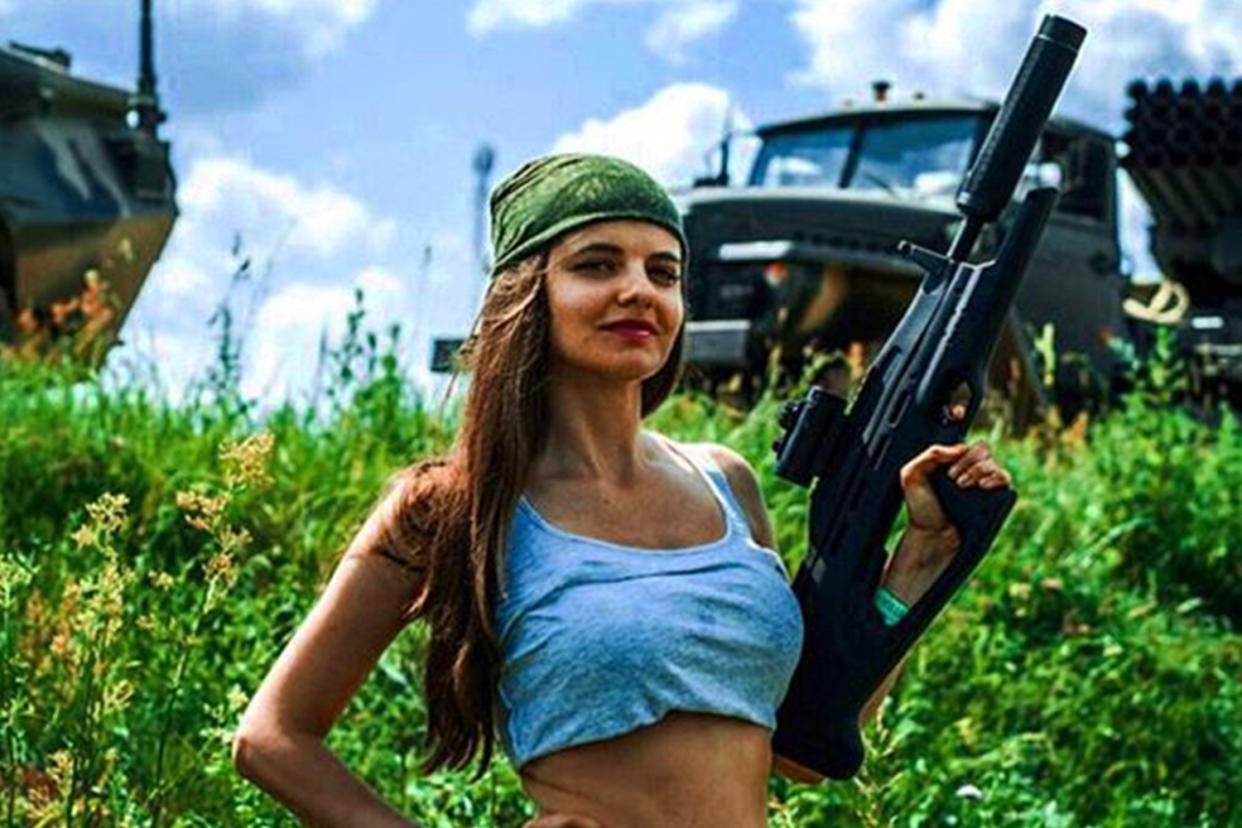 The internet is obsessed with Russian Defense Minister Sergey Shoigu's new personal spokesperson, Rossiyana Markovskaya. (Photo: Instagram/Россияна Марковская/_rossiyana_)