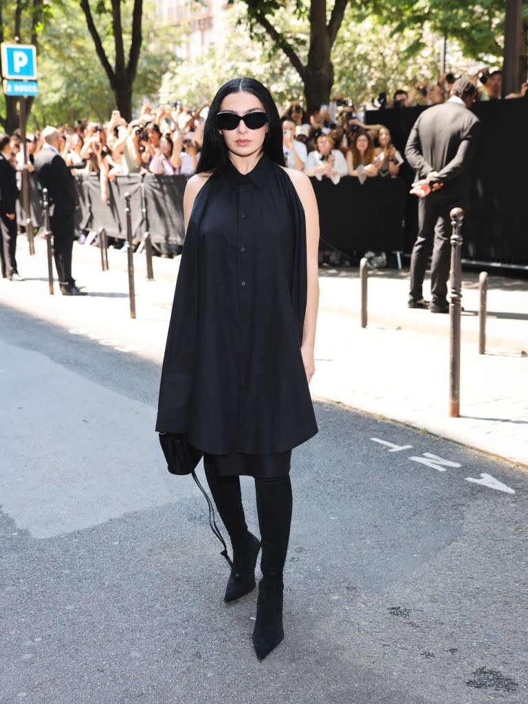 balenciaga outside arrivals paris fashion week haute couture fallwinter 2024 2025