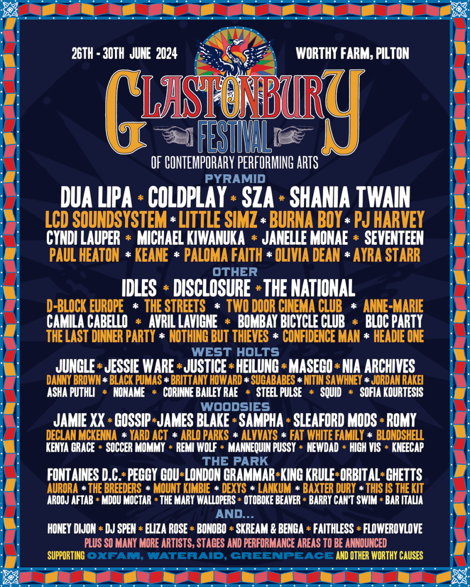 glastonbury festival 2024 line up