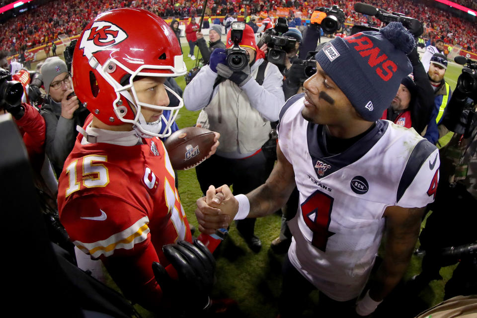 Patrick Mahomes is the best quarterback in "Madden," which shouldn't come as a surprise, but Deshaun Watson was rated lower than many expected. (Photo by Tom Pennington/Getty Images)