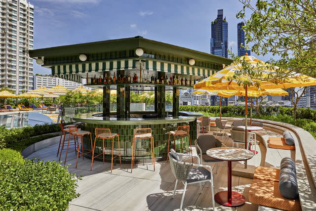 <p>Courtesy of Standard Hotels</p> The rooftop bar and pool at The Standard hotel.