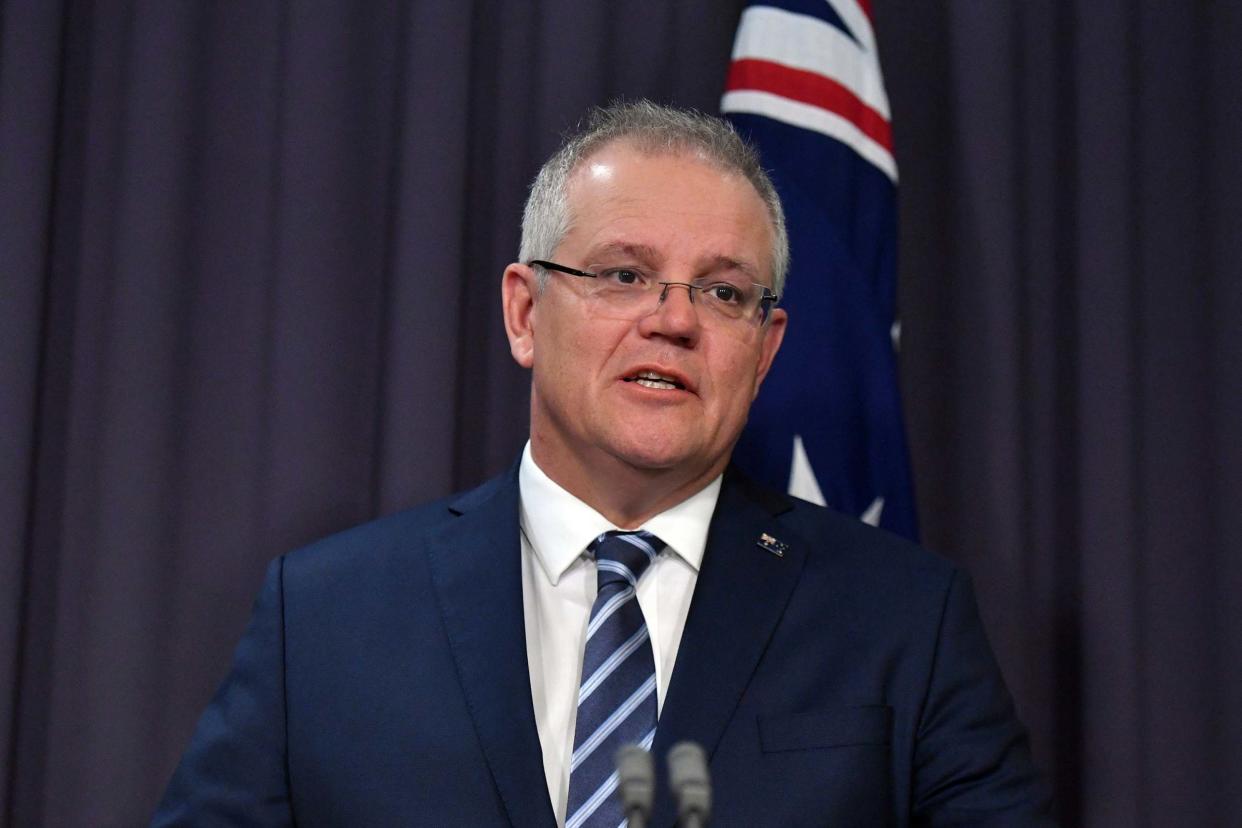 Australian Prime Minister Scott Morrison said the attacks had been stepped up over recent months: AP