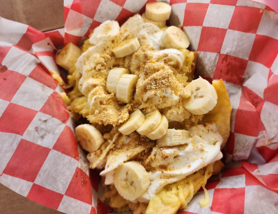 Banana Cream Pie Nachos will be served at the 2024 Florida State Fair in Tampa.