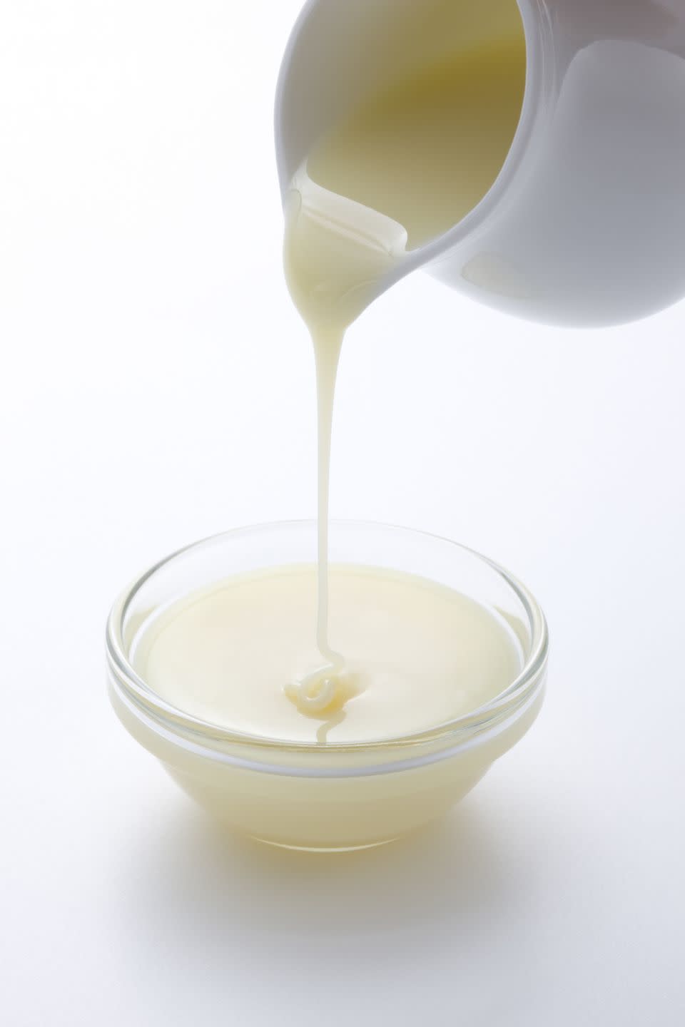 9) Egg substitute: condensed milk