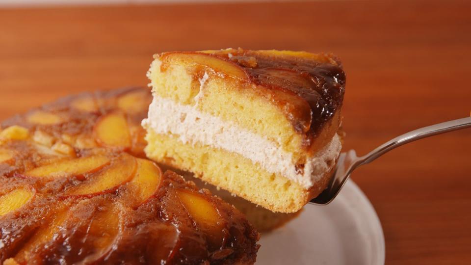 Peaches 'n Cream Upside Down Cake