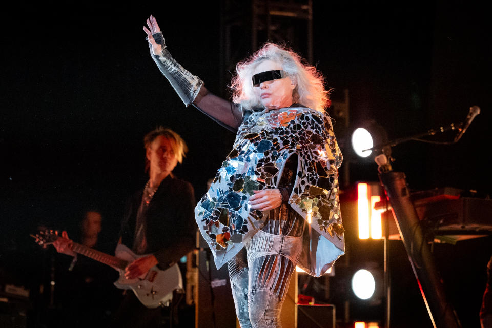 INDIO, CALIFORNIA - APRIL 14: Debbie Harry of Blondie performs onstage at the 2023 Coachella Valley Music and Arts Festival on April 14, 2023 in Indio, California. (Photo by Emma McIntyre/Getty Images for Coachella)