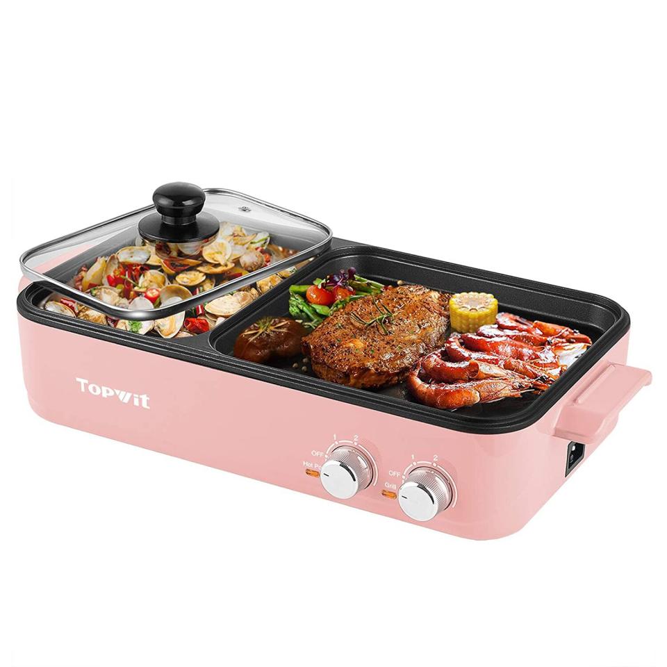 Topwit Electric Grill with Hot Pot