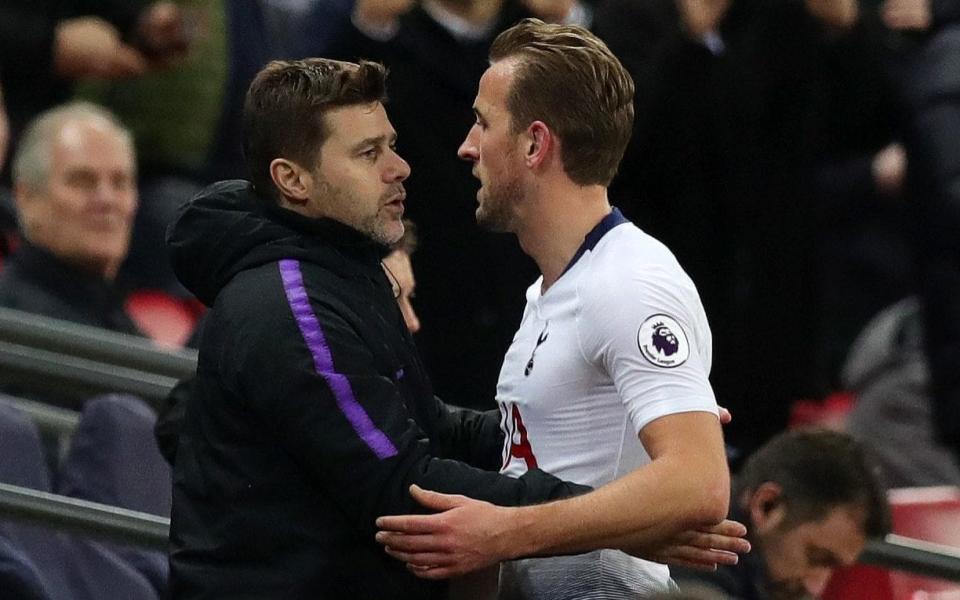 Tottenham's media team remain under orders to shut down all questions surrounding Mauricio Pochettino's future. Harry Kane, however, refused to duck the subject entirely as a press officer again felt compelled to stop the issue being raised by journalists.