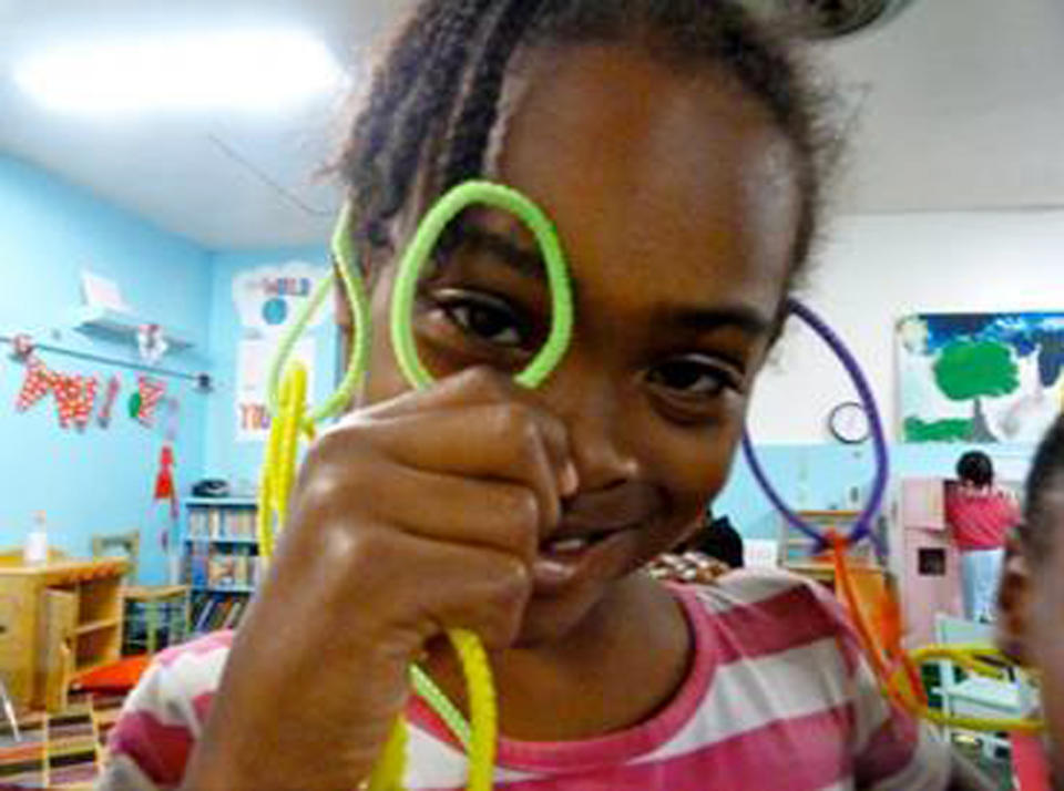 This undated photo provided by the Federal Bureau of Investigation shows Relisha Tenau Rudd. On Monday, March 24, 2014, authorities released more photos of Relisha, 8, who was reported missing in Washington last week, and a man who may be with her, 51-year-old Kahlil Malik Tatum. Police in Prince George's County, Md., obtained a warrant on Friday charging Tatum with murder in the death of his wife, whose body was found in an Oxon Hill, Md., motel room. (AP Photo/FBI)