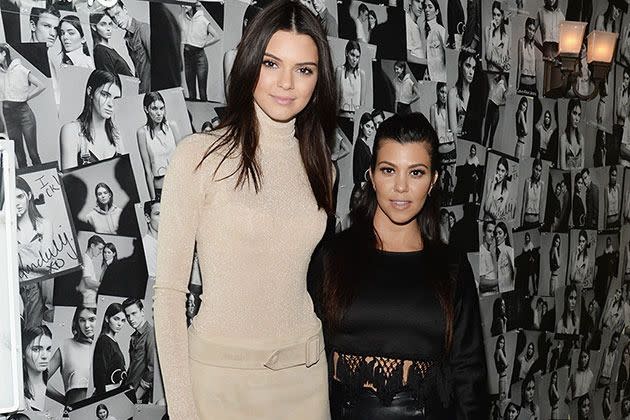 Kendall Jenner and Kourtney Kardashian. Photo: Getty Images.