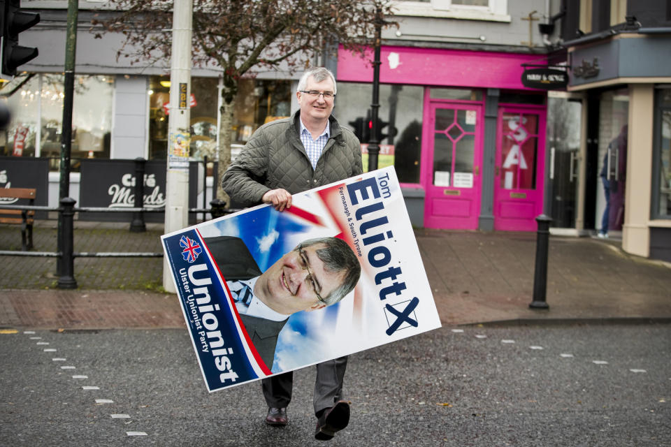 Tom Eillott is back on the campaign trail having taken a step back from the political front line following his defeat in the 2017 election (Liam McBurney/PA)