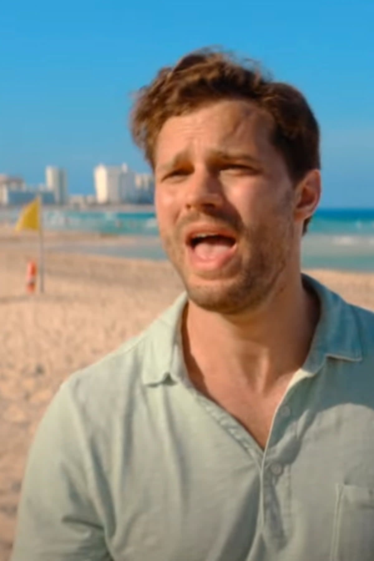 ‘Really f***ing silly’: Dornan sings his heart out in ‘Barb and Star Go to Vista Del Mar’ (Lionsgate)
