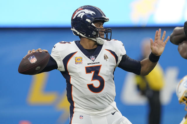 Broncos QB Russell Wilson injures hamstring in loss to Chargers on Monday