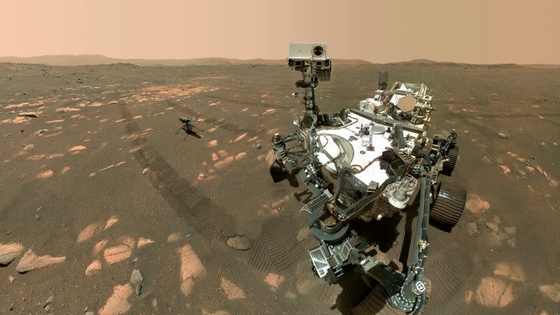 ▲NASA探測器「毅力號」在火星上的旅程，近日又出現創舉，透過名為「MOXIE」的裝置，成功將火星大氣中的部分二氧化碳轉為氧氣。（圖／美聯社／達志影像）